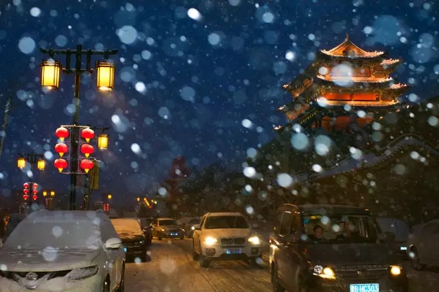 大同2018年的第一次與雪的邂逅，大同你太美了！