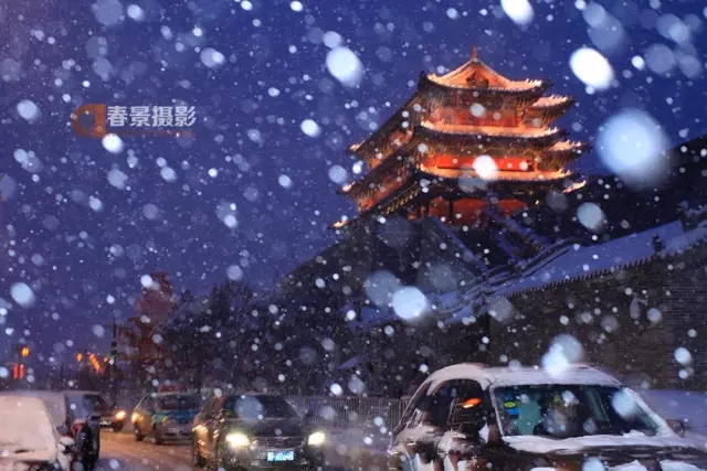 大同2018年的第一次與雪的邂逅，大同你太美了！